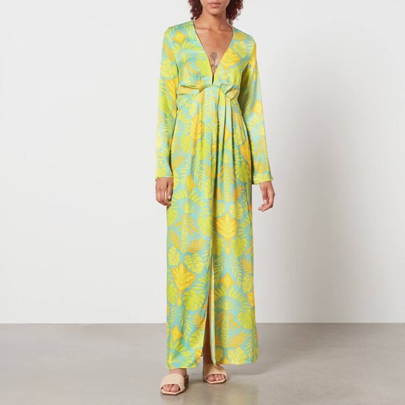 FAB NEVER FULLY DRESSED - ANGIE DRESS in BLUE PALM PRINT - US16 - NEW WITH TAGS! - Picture 6 of 13